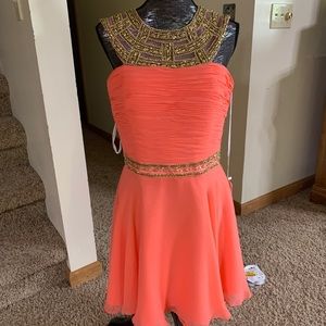 Rachel Allan short formal dress
